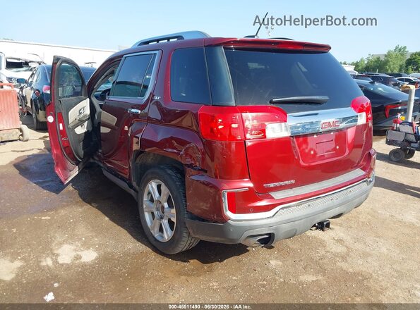 2GKFLPE34G6276619 2016 GMC TERRAIN Red Задня ліва чверть
