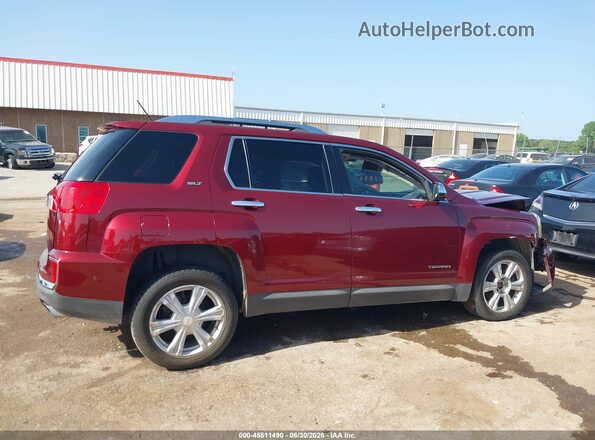 2GKFLPE34G6276619 2016 GMC TERRAIN Red Вид задньої частини салону