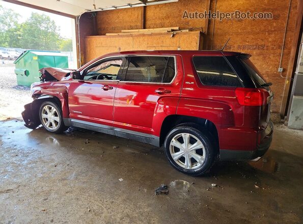 2GKFLSEK1H6133400 2017 GMC TERRAIN Темно-бордовый Задняя левая четверть
