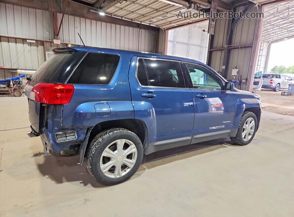 2GKFLSEK2H6202319 2017 GMC TERRAIN Blue უკანა მარჯვენა