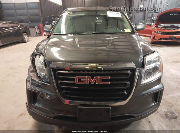 2GKFLSEK2H6239662 2017 GMC TERRAIN Gray Widok zestawu wskaźników