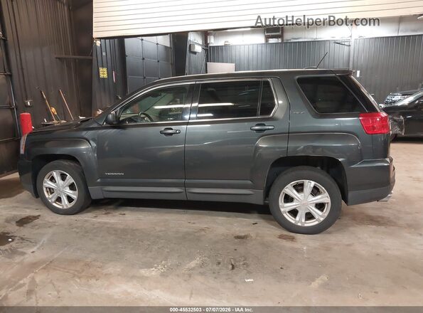 2GKFLSEK2H6239662 2017 GMC TERRAIN Gray Widok wnętrza 360 stopni