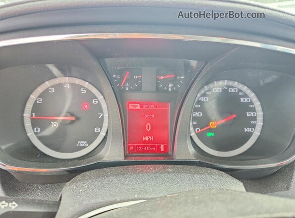 2GKFLSEK3G6159611 2016 GMC TERRAIN Silver ხელსაწყოთა პანელის ხედი