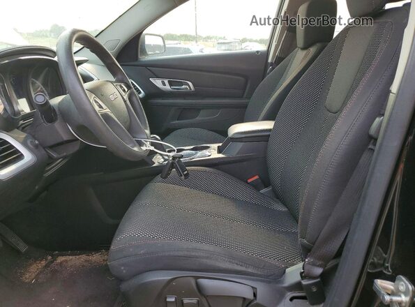 2GKFLSEK4G6148066 2016 GMC TERRAIN Black Widok wnętrza z przodu