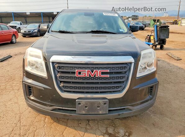 2GKFLSEK4G6148066 2016 GMC TERRAIN Black Widok z przodu