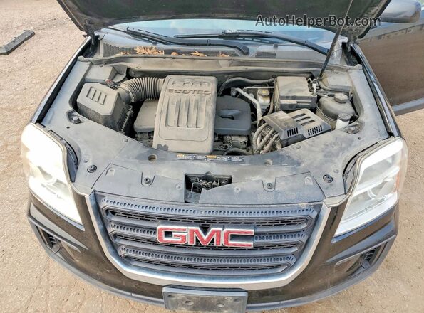 2GKFLSEK4G6148066 2016 GMC TERRAIN Black Widok komory silnika