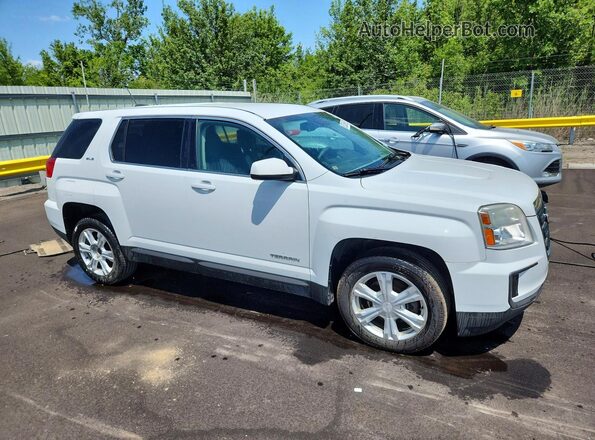 2GKFLSEK4H6162633 2017 GMC TERRAIN White Передня права чверть