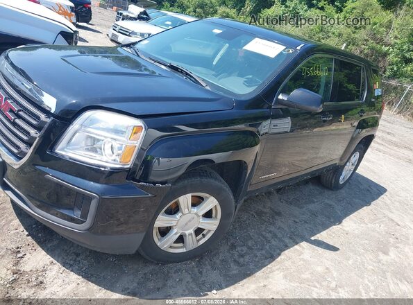 2GKFLSEK5G6208579 2016 GMC TERRAIN Black Vista tres cuartos delantera izquierda