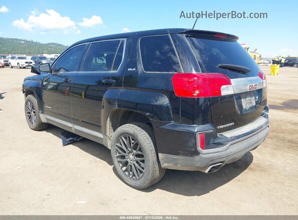 2GKFLSEK5G6261640 2016 GMC TERRAIN Black Հետևի ձախ