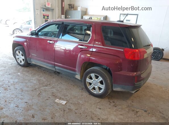 2GKFLSEK6G6285879 2016 GMC TERRAIN Burgundy Задня ліва чверть