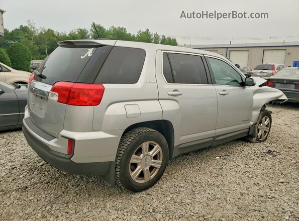 2GKFLSEK7G6208261 2016 GMC TERRAIN Silver Trasero derecho