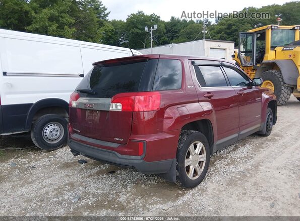 2GKFLSEK7G6302172 2016 GMC TERRAIN Red Rear right