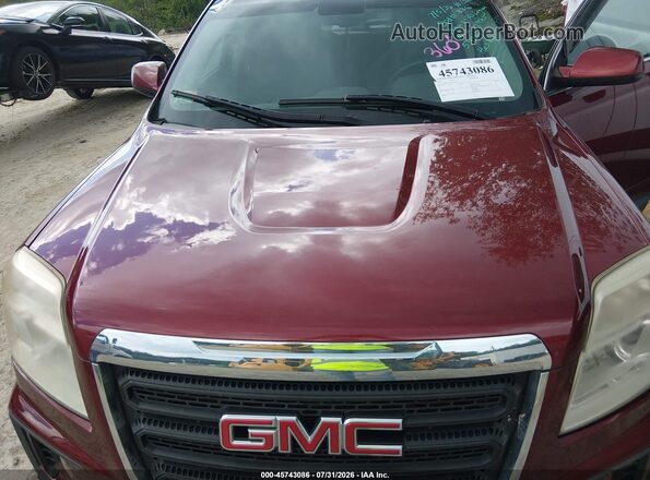 2GKFLSEK7G6302172 2016 GMC TERRAIN Red Rear view
