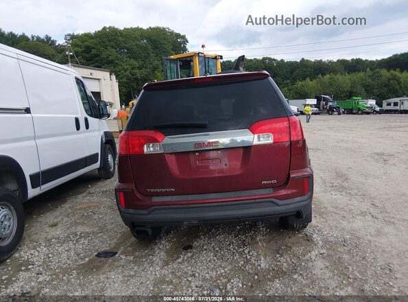 2GKFLSEK7G6302172 2016 GMC TERRAIN Red 
