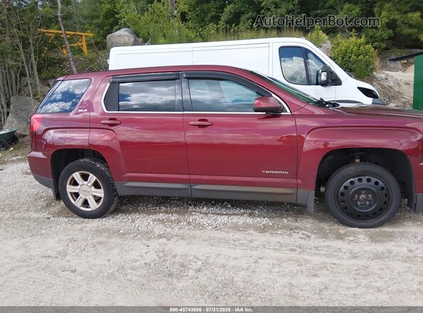 2GKFLSEK7G6302172 2016 GMC TERRAIN Red Rear interior view