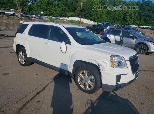 2GKFLSEK8H6287554 2017 GMC TERRAIN White Przód prawy