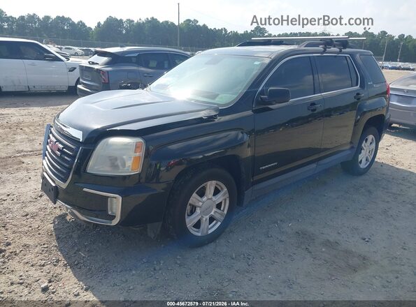 2GKFLTEK0G6184844 2016 GMC TERRAIN Black Առջևի ձախ երեք քառորդ տեսարան