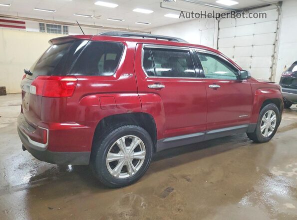 2GKFLTEK0H6181332 2017 GMC TERRAIN Burgundy Trasero derecho