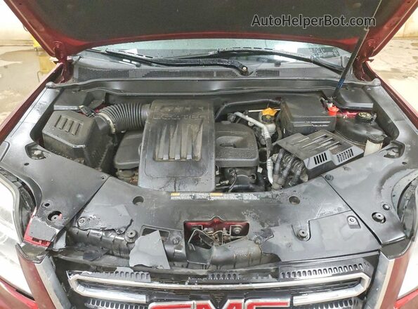 2GKFLTEK0H6181332 2017 GMC TERRAIN Burgundy Vista del compartimento del motor
