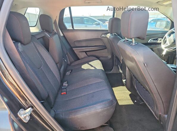 2GKFLTEK3H6163729 2017 GMC TERRAIN Black უკანა სავარძლების ხედი