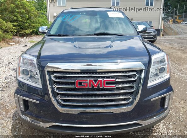 2GKFLUE32H6339510 2017 GMC TERRAIN Navy Instrument cluster view