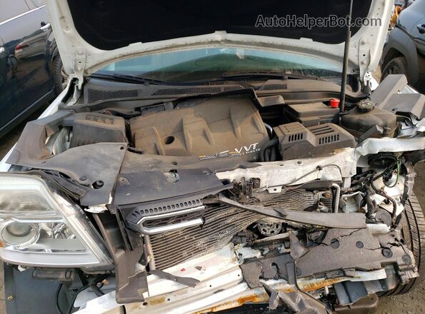 2GKFLUE34G6236815 2016 GMC TERRAIN White ძრავის განყოფილების ხედი
