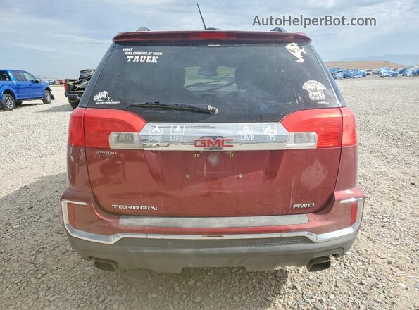 2GKFLUE37H6239659 2017 GMC TERRAIN Burgundy Vista trasera