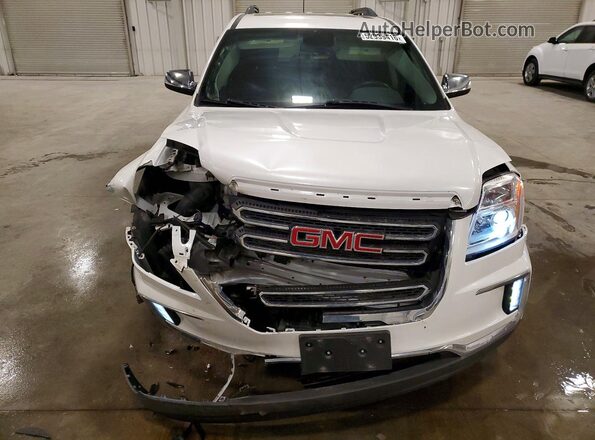 2GKFLUE38G6221380 2016 GMC TERRAIN Белый Вид спереди