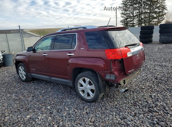 2GKFLUEK2G6125641 2016 GMC TERRAIN Maroon Задня ліва чверть