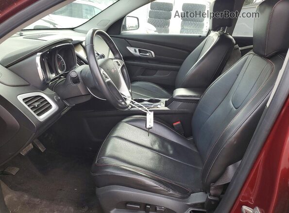 2GKFLUEK2G6125641 2016 GMC TERRAIN Maroon Вид салону спереду