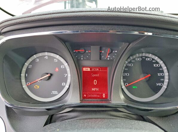 2GKFLUEK2G6125641 2016 GMC TERRAIN Maroon Вид щитка приладів