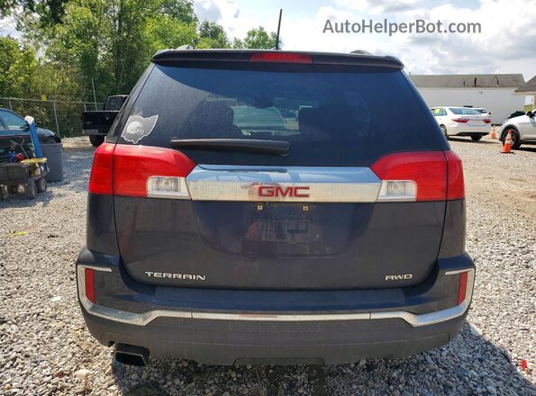 2GKFLUEK3H6251993 2017 GMC TERRAIN Синий Вид сзади