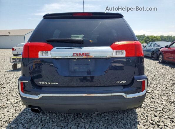 2GKFLUEK6H6137857 2017 GMC TERRAIN Blue Rear view