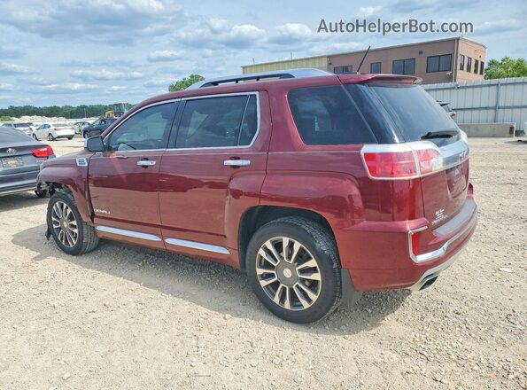 2GKFLVE34G6311485 2016 GMC TERRAIN Красный Задняя левая четверть