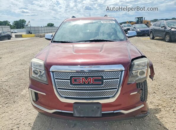 2GKFLVE34G6311485 2016 GMC TERRAIN Красный Вид спереди