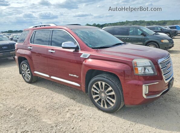 2GKFLVE34G6311485 2016 GMC TERRAIN Красный Передняя правая четверть