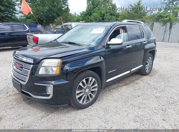 2GKFLVE36H6263375 2017 GMC TERRAIN Black Vista tres cuartos delantera izquierda
