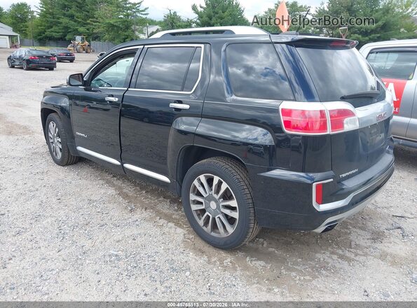 2GKFLVE36H6263375 2017 GMC TERRAIN Black Trasero izquierdo