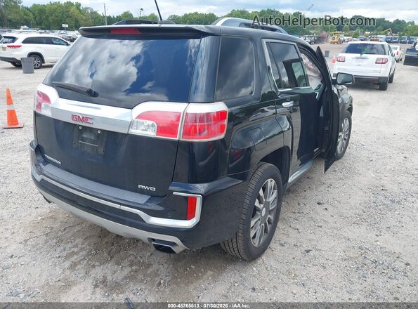 2GKFLVE36H6263375 2017 GMC TERRAIN Black Trasero derecho