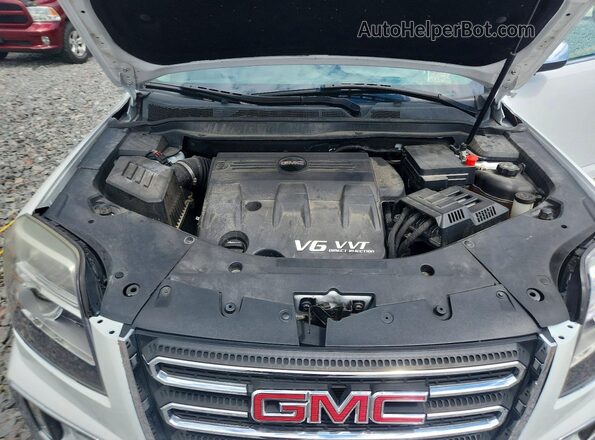 2GKFLVE37G6143499 2016 GMC TERRAIN White Engine compartment view