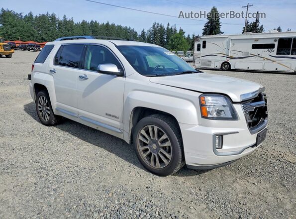 2GKFLVE39G6158246 2016 GMC TERRAIN White Przód prawy