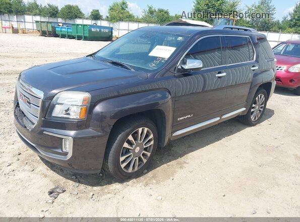 2GKFLVE39G6209714 2016 GMC TERRAIN Black Առջևի ձախ երեք քառորդ տեսարան