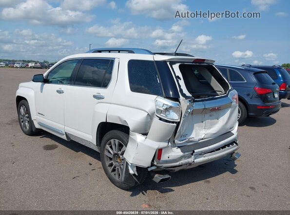 2GKFLVE39H6303237 2017 GMC TERRAIN White Trasero izquierdo