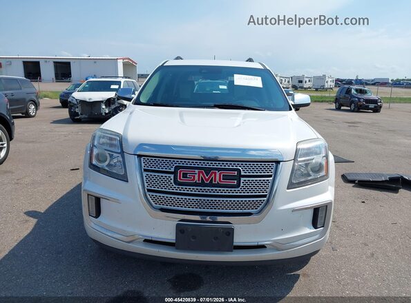 2GKFLVE39H6303237 2017 GMC TERRAIN White Vista del cuadro de instrumentos