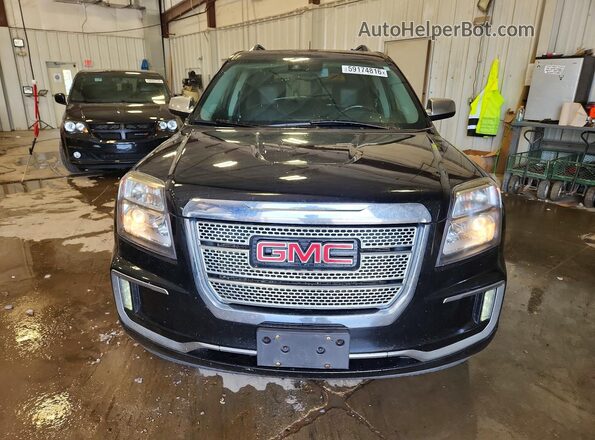 2GKFLVEKXG6191425 2016 GMC TERRAIN Black Front view