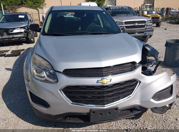 2GNALBEK0H1610361 2017 CHEVROLET EQUINOX Silver Widok zestawu wskaźników