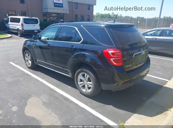 2GNALBEK1H1590900 2017 CHEVROLET EQUINOX Black უკანა მარცხენა