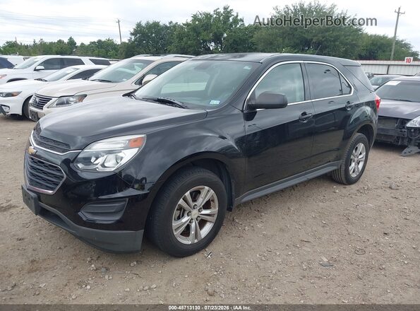 2GNALBEK2G6147818 2016 CHEVROLET EQUINOX Black წინა მარცხენა ხედი სამი მეოთხედიდან