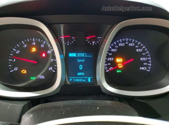 2GNALBEK2H1589867 2017 CHEVROLET EQUINOX White Вид щитка приладів