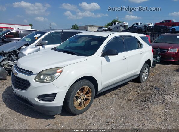 2GNALBEK3G1138879 2016 CHEVROLET EQUINOX White წინა მარცხენა ხედი სამი მეოთხედიდან